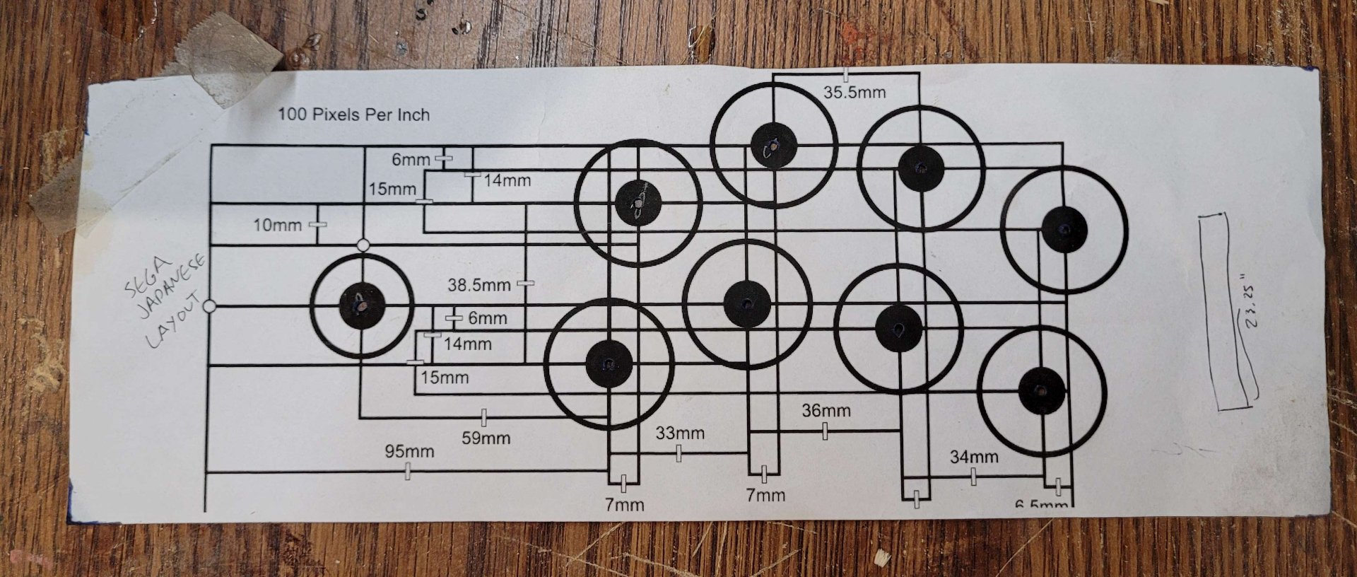 the button layout template