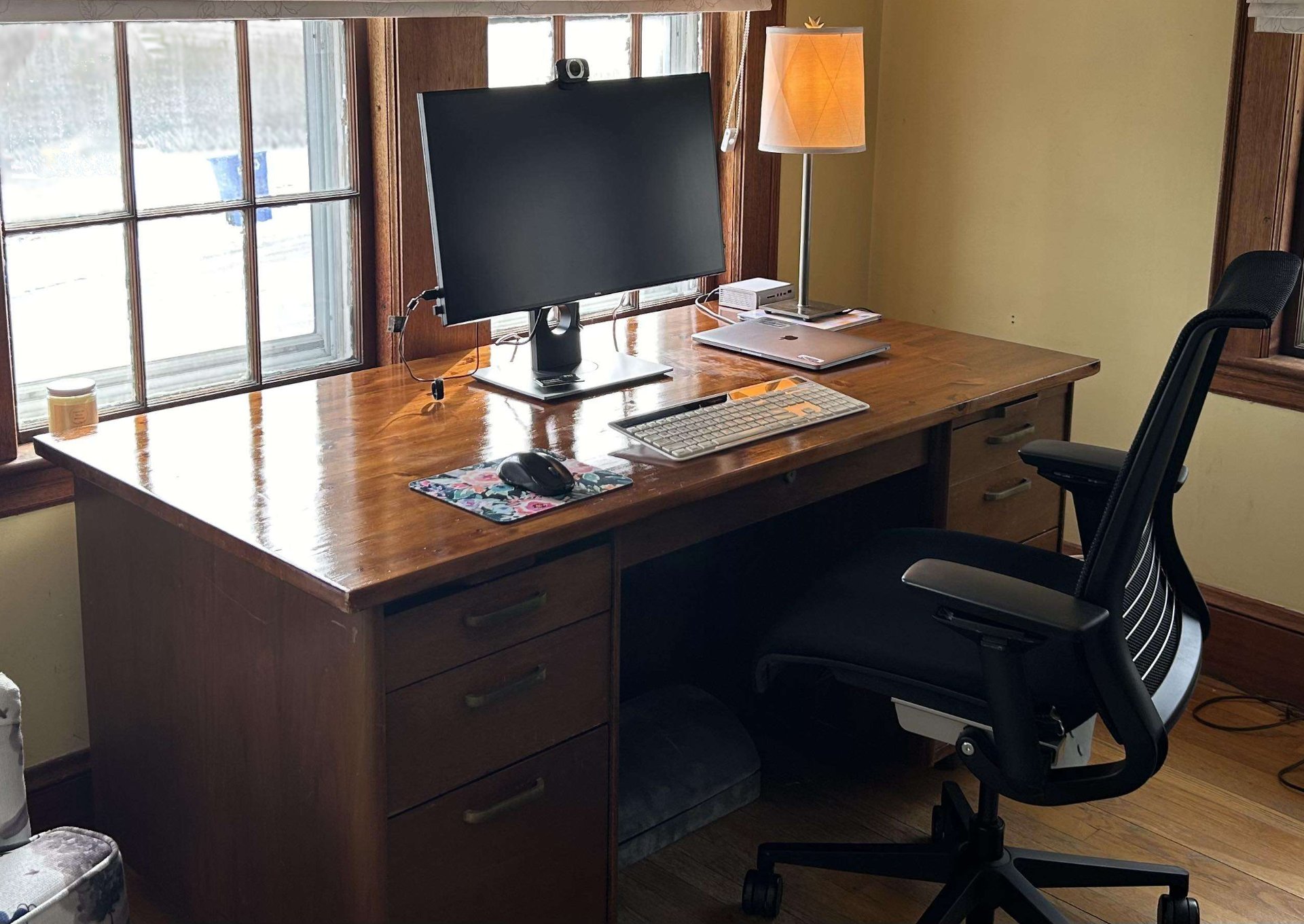 the finished desk