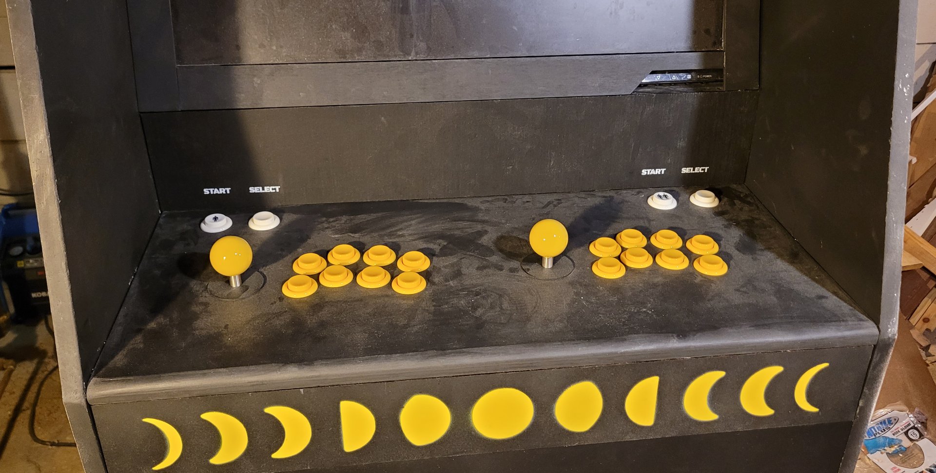 stencils and finished control panel