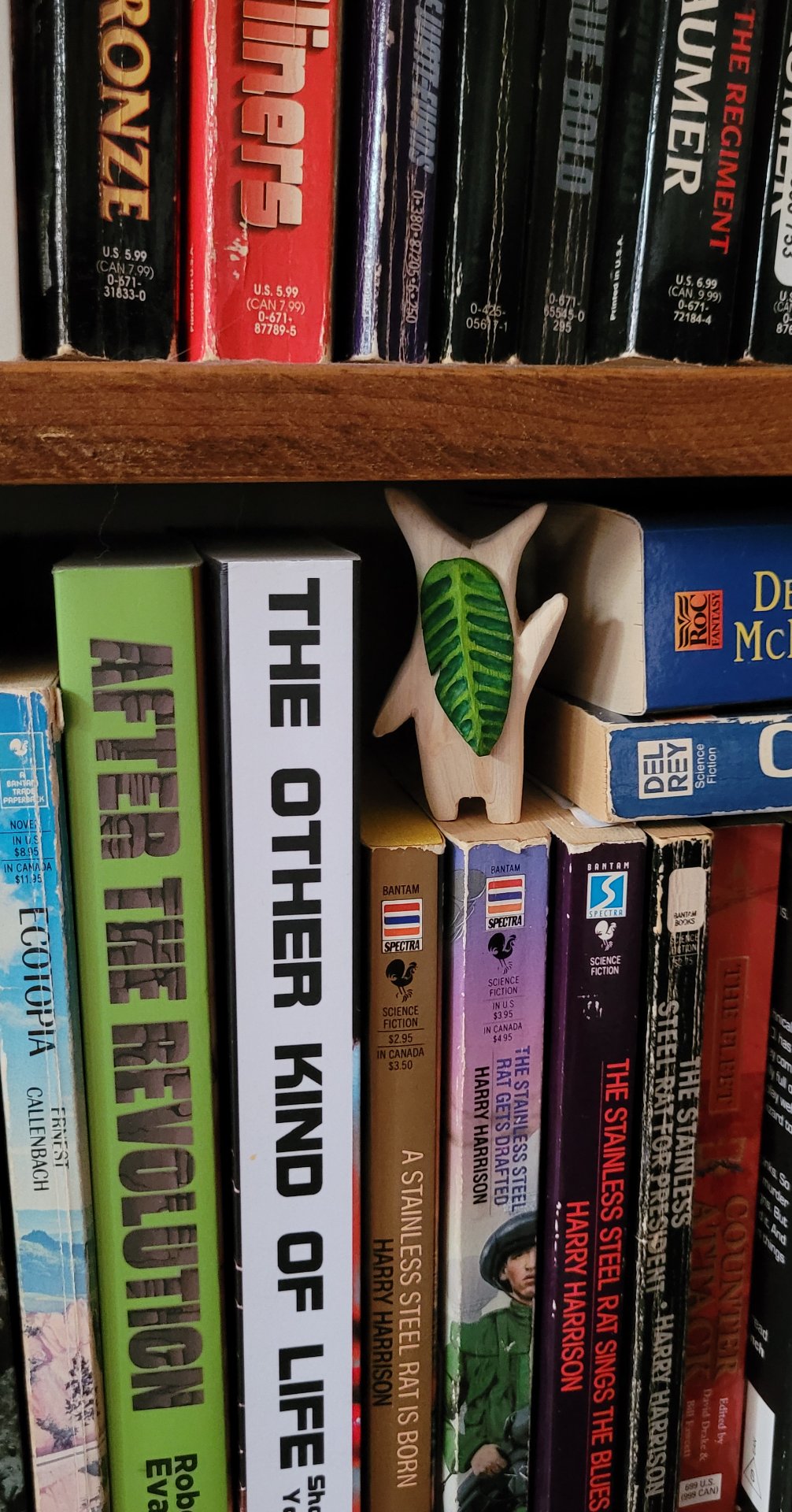 the tall korok hiding in a bookshelf